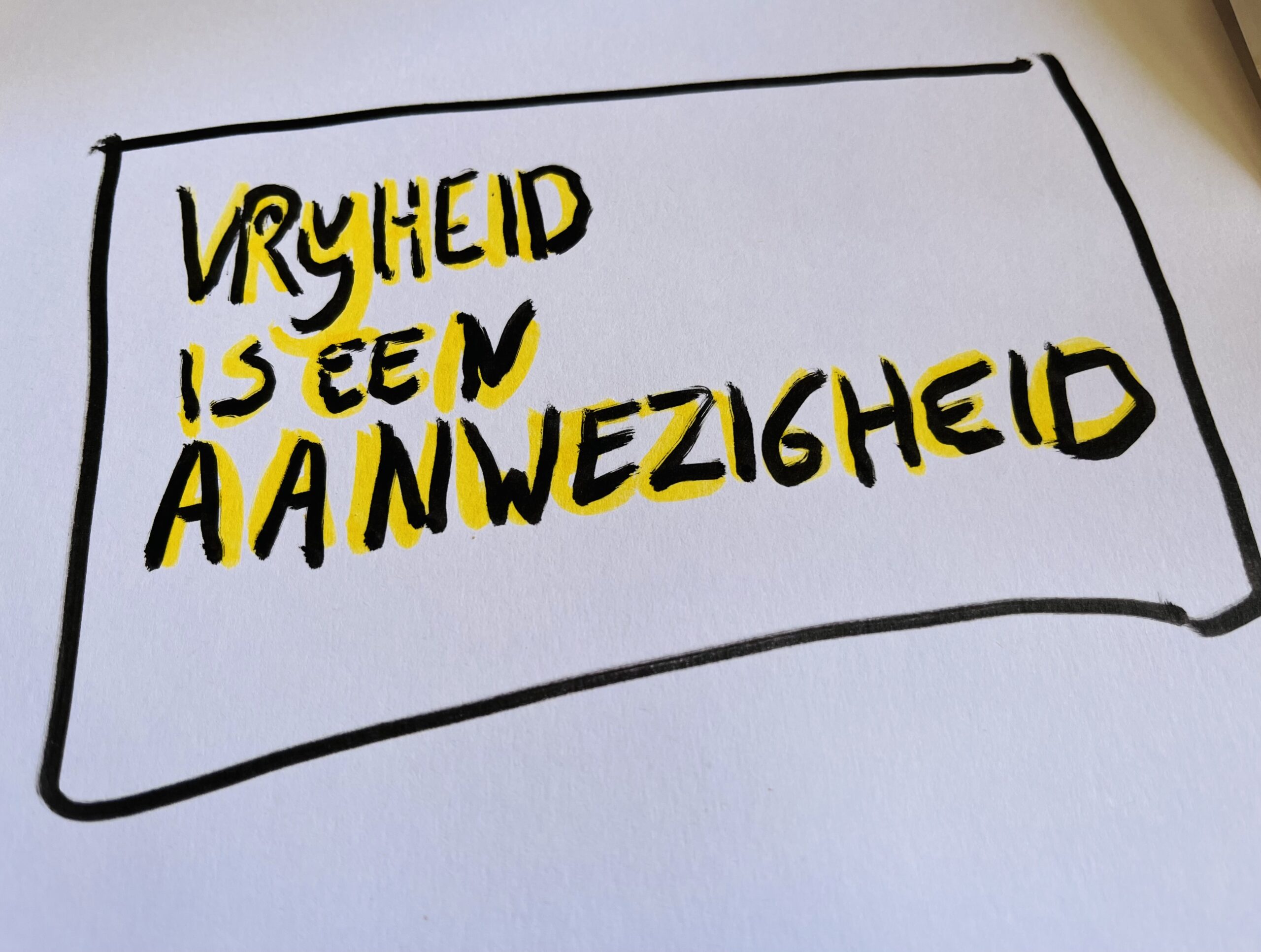 Vrijheid, een persoonlijk perspectief.